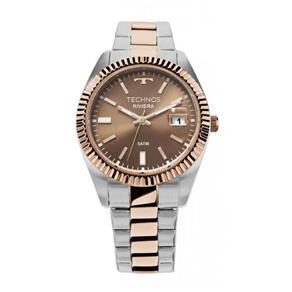 Relógio Feminino Technos Riviera 2115KTS/3M 36mm Aço Bicolor Prata/Rosê