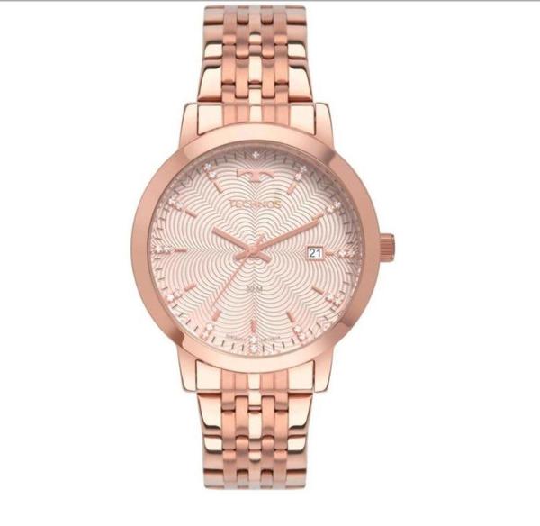 Relógio Feminino Technos Rose Clássico Strass 2117LAP/4K