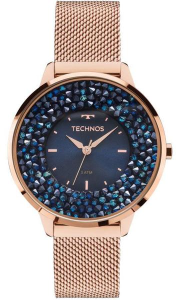 Relogio Feminino Technos Rose Elegance Swarovski 2035MLE4A