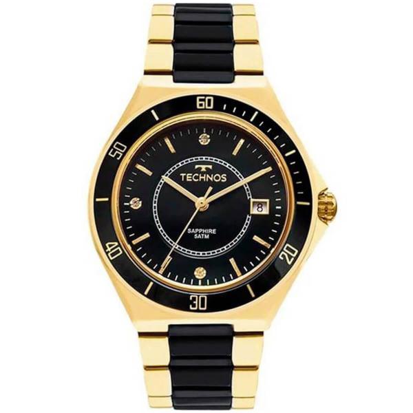 Relógio Feminino Technos Sapphire Ceramic 2115MMN/4P Dourado