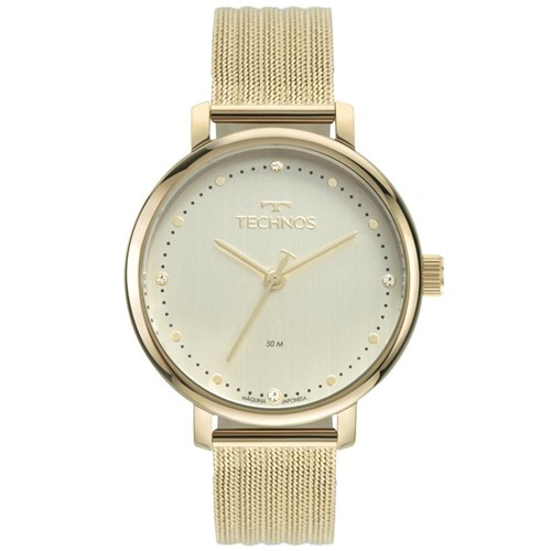 RelÃ³gio Feminino Technos Style 2035MSU/1K 38mm AÃ§o Dourado - Incolor - Feminino - Dafiti