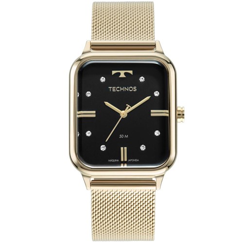 RelÃ³gio Feminino Technos Style 2039CQ/1P 33mm AÃ§o Dourado - Incolor - Feminino - Dafiti