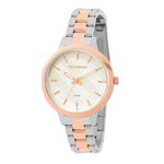 Relógio Feminino Technos Trend 2036MEU/5K Pulseira Bicolor Prata/Rose