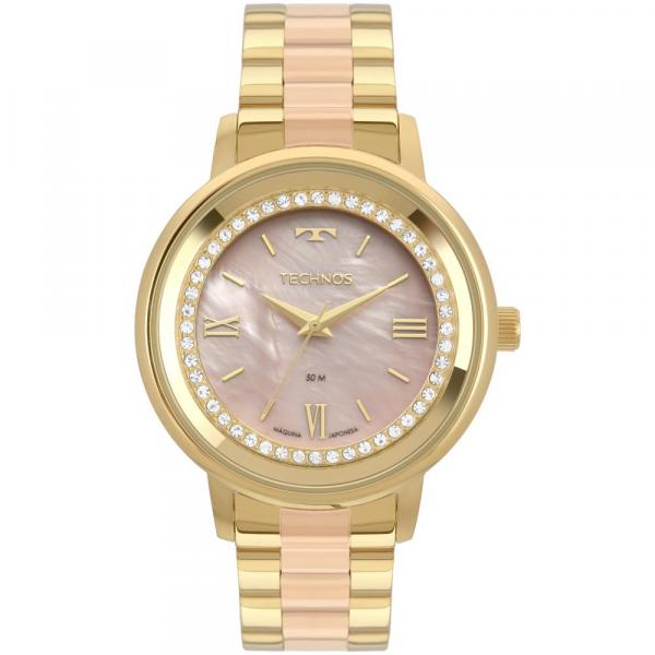 Relógio Feminino Technos Trend 2036MKY/5J 40mm Aço Bicolor Dourado/Rose