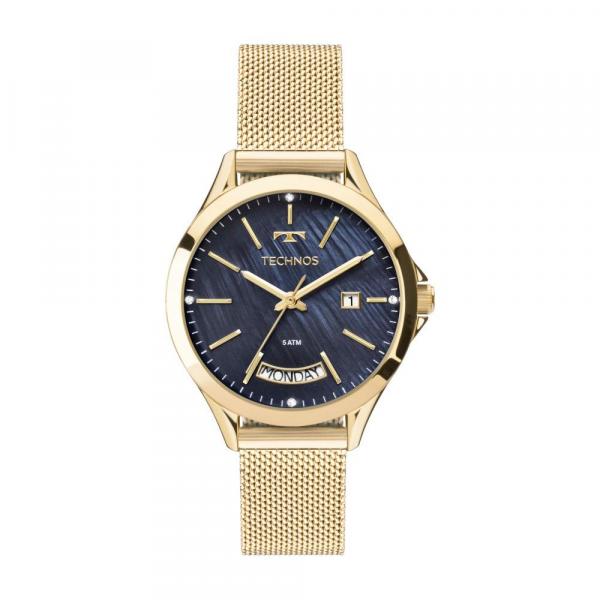 Relógio Feminino Technos Trend 2350AF/4A 37mm Aço Dourado