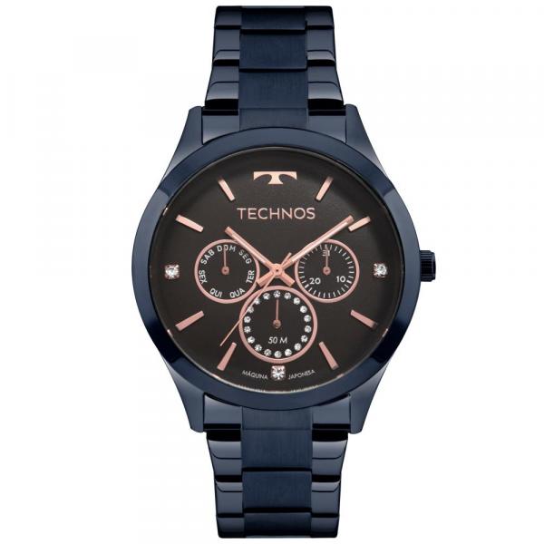 Relógio Feminino Technos Trend 6P29AJJ/4P 40mm Aço Azul