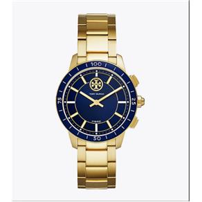 Rel?gio Feminino Tory Burch 38mm Modelo TBT1201 - a Prova D` ?gua / Banhado a Ouro