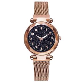 Relógio Feminino Universo Pulseira Magnética Rose