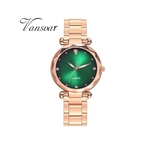 Relógio Feminino Vansvar Rosé Colors Quartz