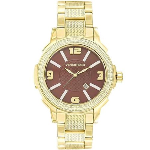 Relógio Feminino Victor Hugo Analógico 10086Lsg/12M Dourado