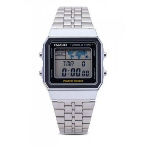 Relógio Feminino Vintage A500wa-1df Prata - Casio