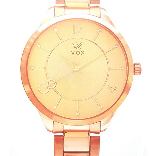 Relogio Feminino Vox Analog Cxa Metal Dourado Pulse Aço Rose