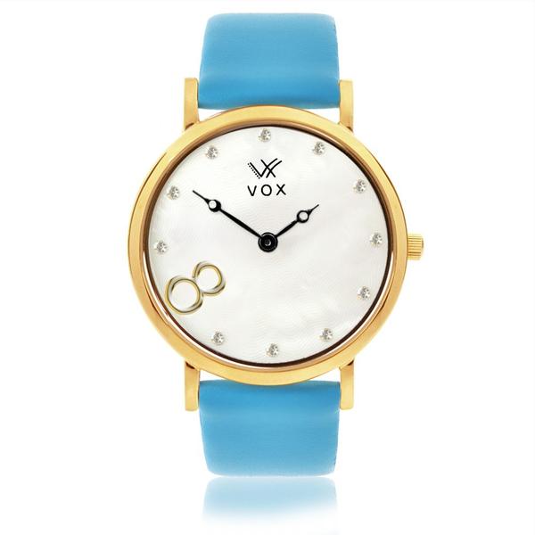 Relogio Feminino Vox Analogico Casual Caixa Metal Dourado Fundo Perolado