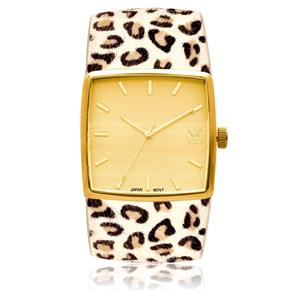 Relogio Feminino Vox Analógico Folheado Memphis Caixa Metal Dourado Fundo em Relevo Dourado