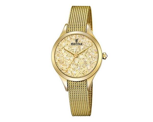 Relógio Festina Feminino Aço Dourado