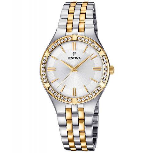 Relógio Festina Feminino Aço Prateado e Dourado - F20224/1