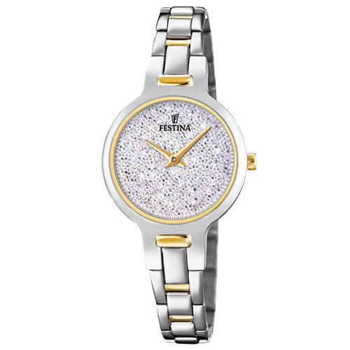 Relógio Festina Feminino Aço Prateado e Dourado - F20380/1