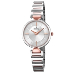 Relógio Festina Feminino Aço Prateado e Rosé - F20320/2