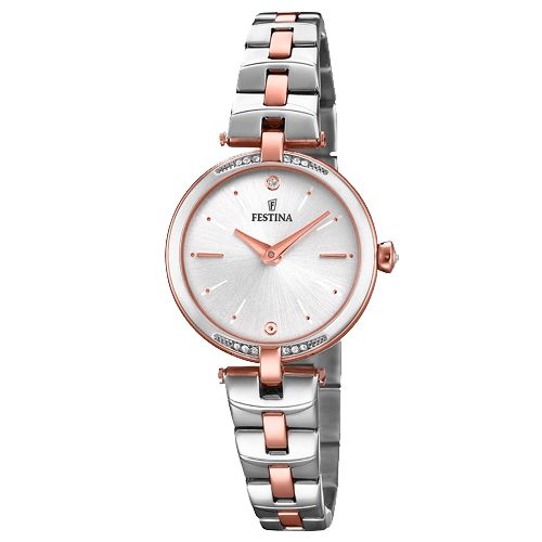 Relógio Festina Feminino Aço Prateado e Rosé - F20308/2