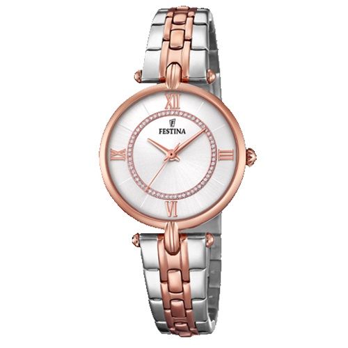 Relógio Festina Feminino Aço Prateado e Rosé - F20316/2