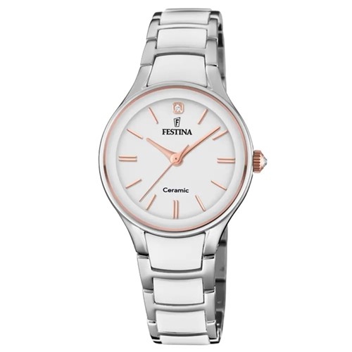 Relógio Festina Feminino Cerâmica Branca - F20474/2 By Vivara