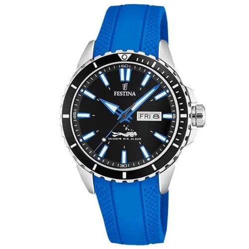 Relógio Festina Masculino Borracha Azul - F20378/3 By Vivara