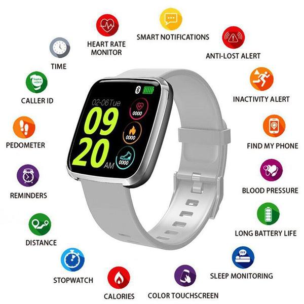 Relógio Fitness Esportes Inteligente Monitor Cardíaco SmartWatch