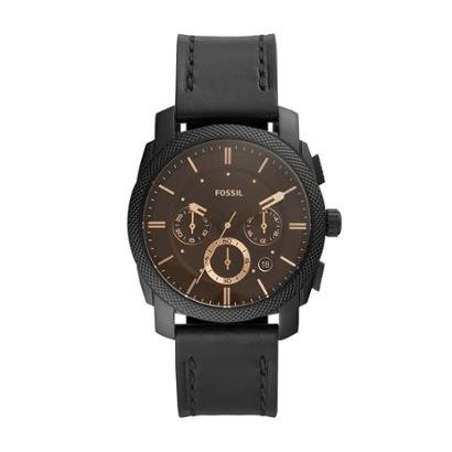 Relógio Fossil 42mm Couro Masculino