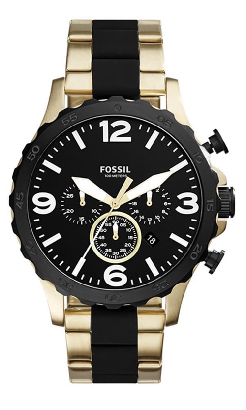 Relógio Fossil 50mm Nate Masculino JR1526/4PN