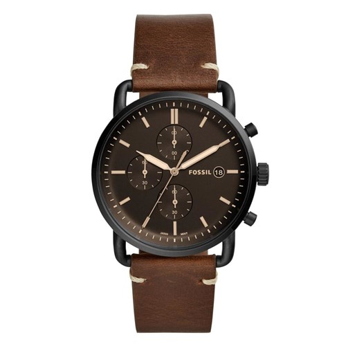 Relógio Fossil Casual The Commuter Chrono Marrom - FS5403/0MN