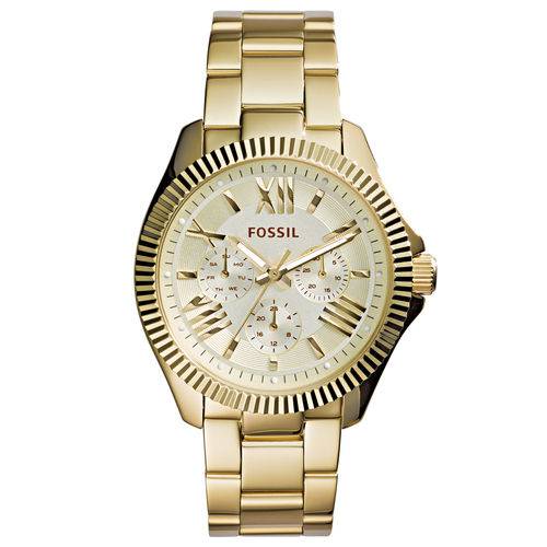 Relógio Fossil Feminino Fossil Dourado AM4570/4DN