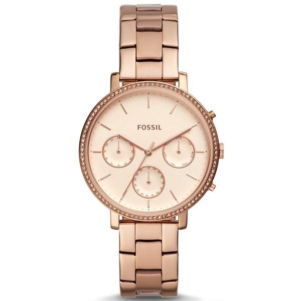 Relógio Fossil Feminino Ref: Es4436/1jn Fashion Cronógrafo Rosé