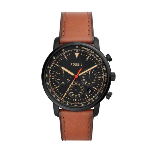 Relógio Fossil Goodwin Chrono Masculino Marrom Analógico Fs5501/0Pn