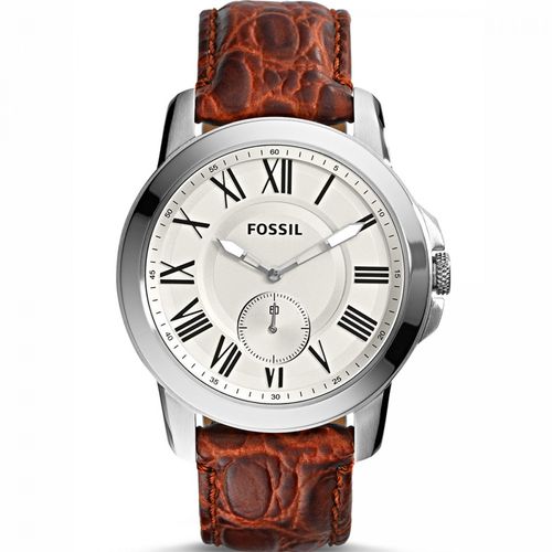 Relógio Fossil Grant Slim Croco Fs4963/0xn