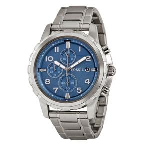 Relógio Fossil Masculino Dean Fs5023 Silvertone Quartzo