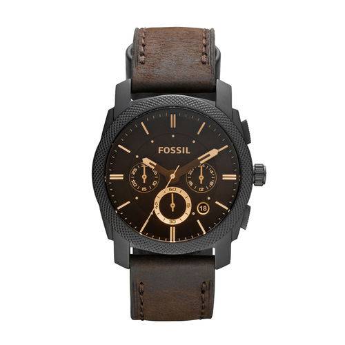 Relógio Fossil Masculino FS4656 - Marrom e Preto 42mm de Diâmetro