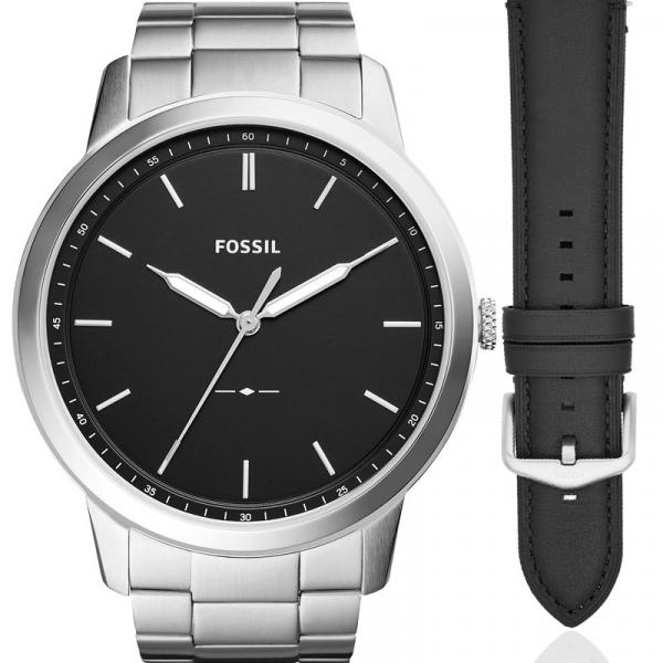 Relógio Fossil Masculino Prata Troca Pulseira FS5451SET/N