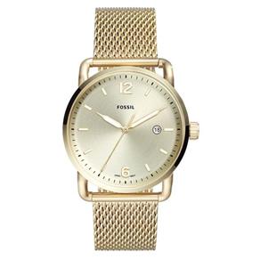 Relógio Fossil Masculino Ref: Fs5420/1dn Mesh Dourado