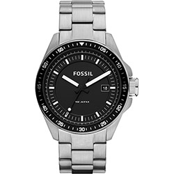 Relógio Fossil Masculino Social Prata com Preto Caixa - 4.7 - FAM4385Z