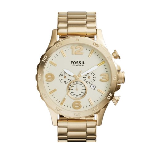 Relógio Fossil Nate - JR1479/4XN Dourado