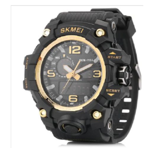 Relogio G Shock 1155 Skmei Original Prova D'agua Dourado