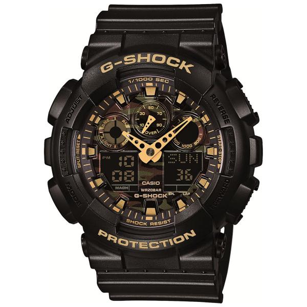 Relógio G-Shock Analógico GA-100CF-1A9DR - Preto e Dourado - Casio