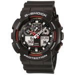 Relógio G-Shock GA-100-1A4DR Preto/Vermelho