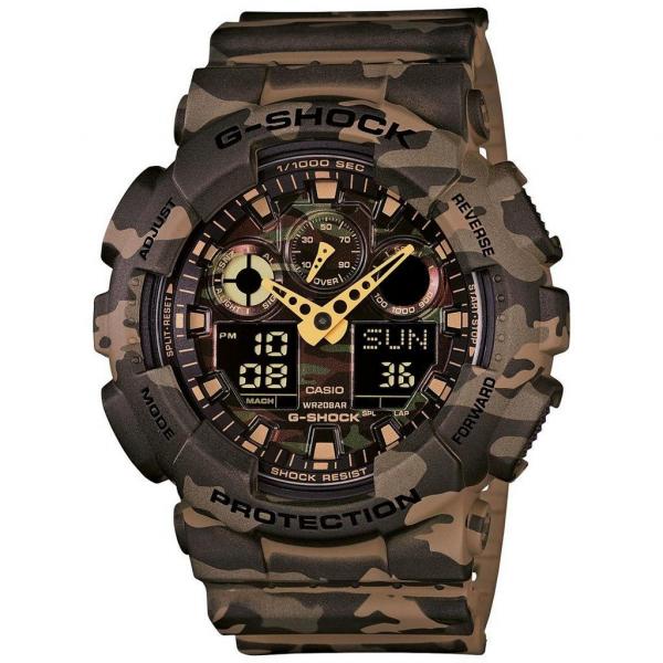 Relógio G-Shock GA-100CM-5ADR Marrom/Verde