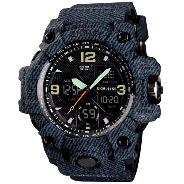 Relógio G-Shock Militar Masculino Skmei Denim Black