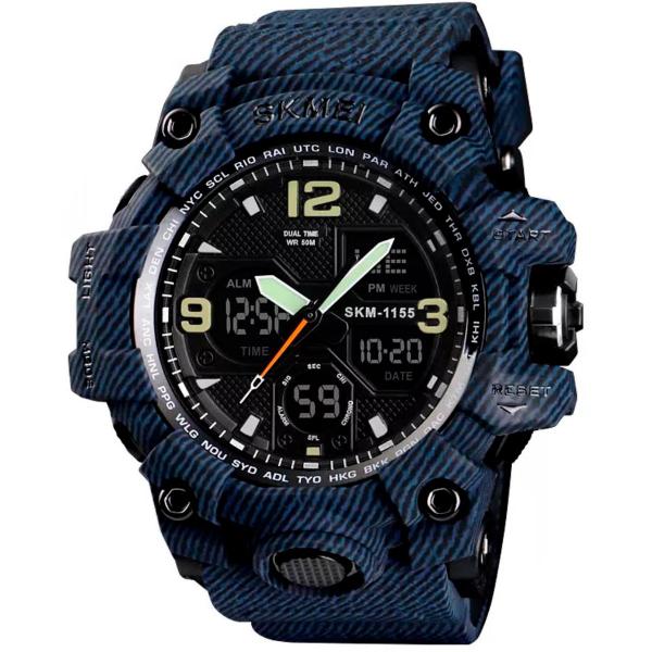 Relógio G-Shock Militar Masculino Skmei Denim Blue