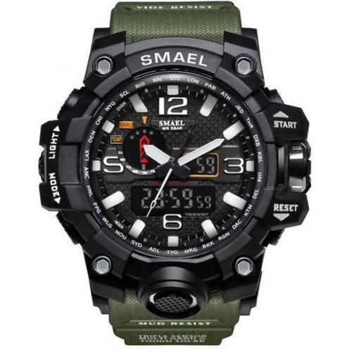 Relogio G-Shock Smael Militar Exercito Prova Dagua Verde