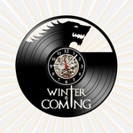 Relógio Game of Thrones Winter is Coming Series TV Vinil LP