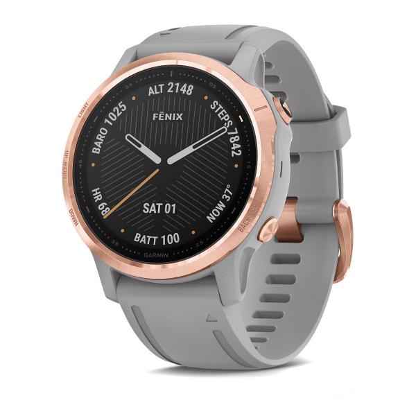 Relógio Garmin Fenix 6S Sapphire Rosa Dourado com Cinza