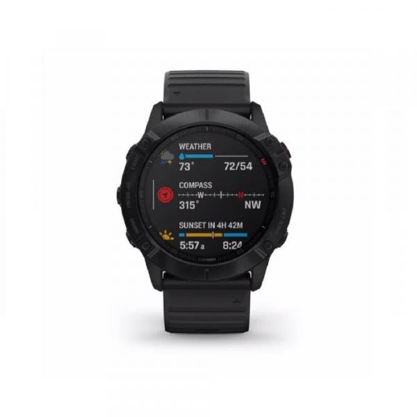 Relógio Garmin Fenix 6x Pro Preto com Pulseira Preta